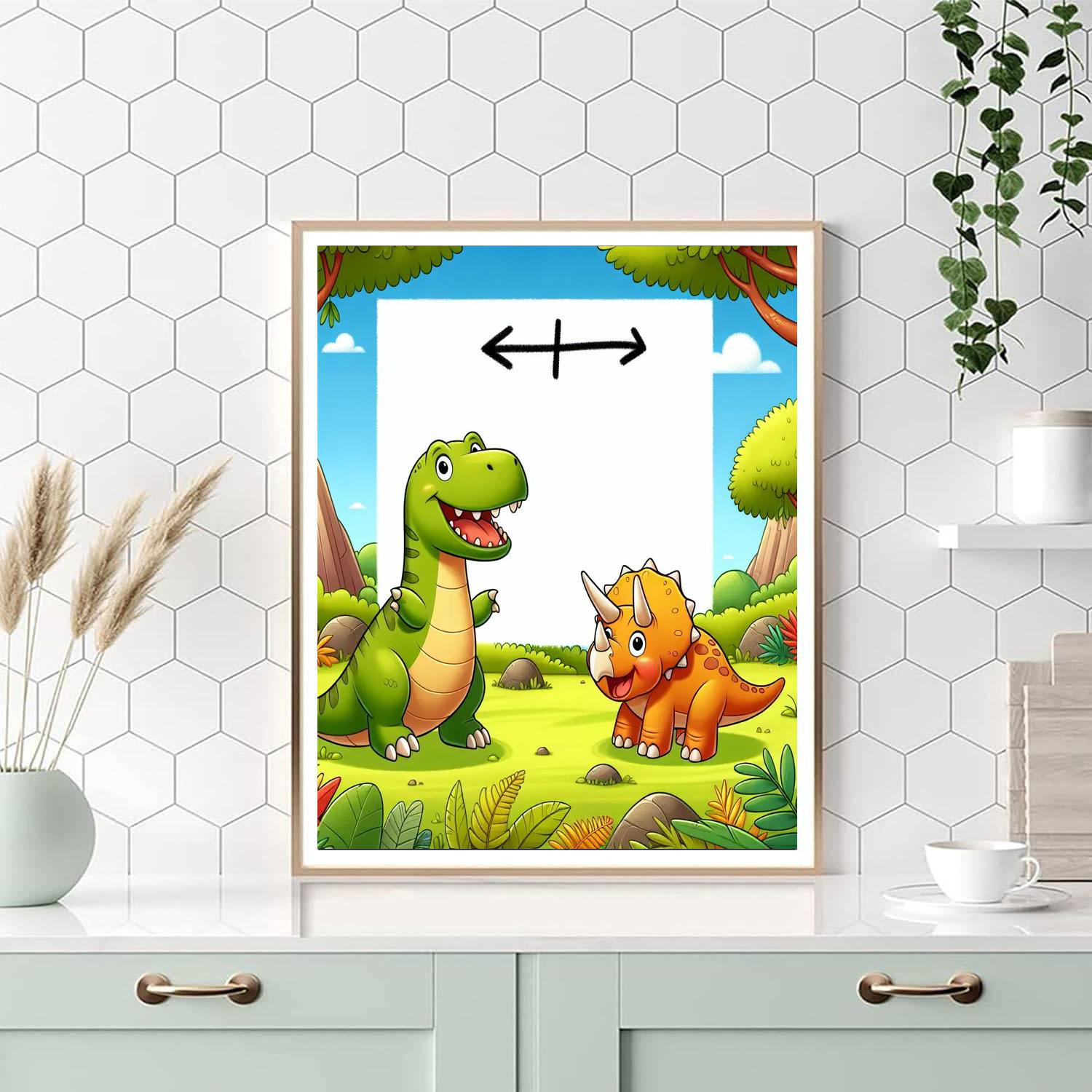 The Friendly Dinosaur Adventure DIY Paint By Numbers