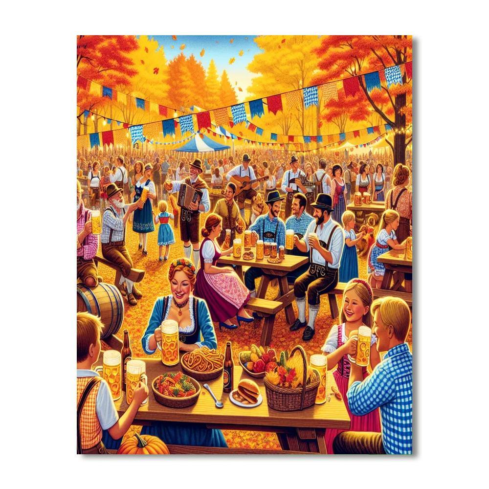 Harvey's Octoberfest Paint By Numbers Art
