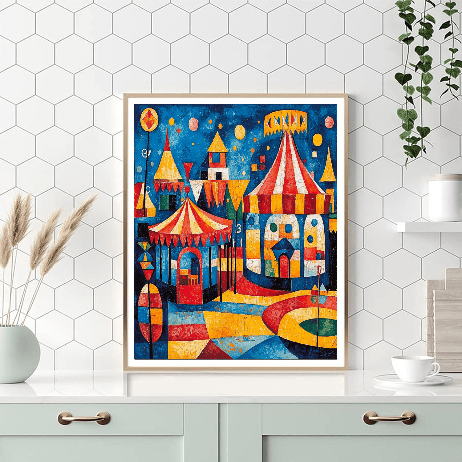 Pablo Picasso Inspired Cubist Carnival  Paint By Numbers Kits