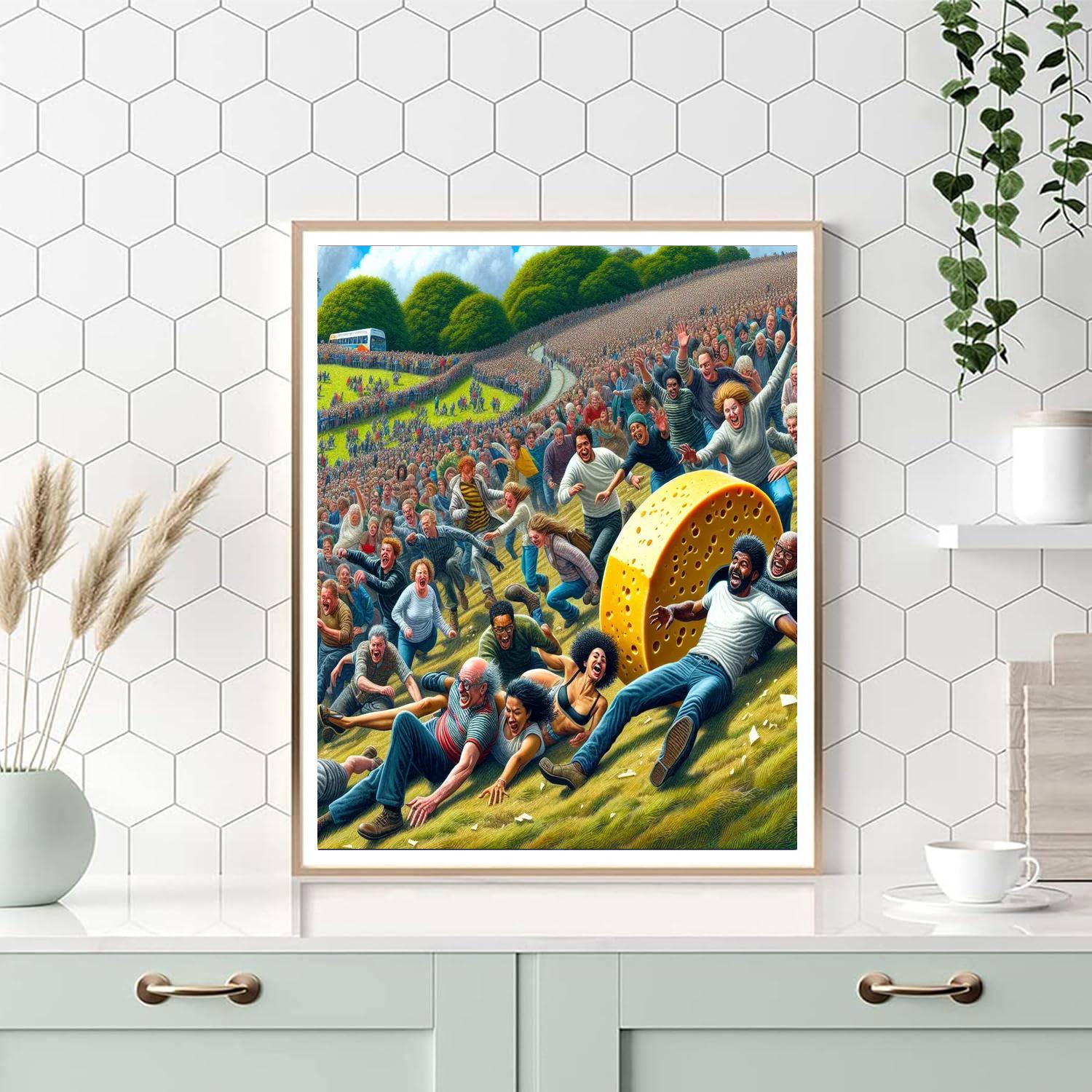 Cooper's Hill Cheese Rolling Painting Number Kit