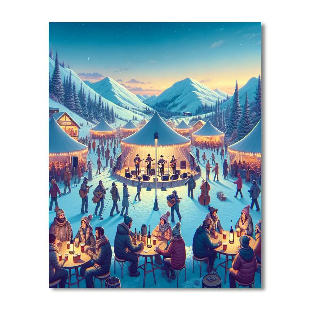 Winter Wonder Grass - Usa Painting By Numbers Kit