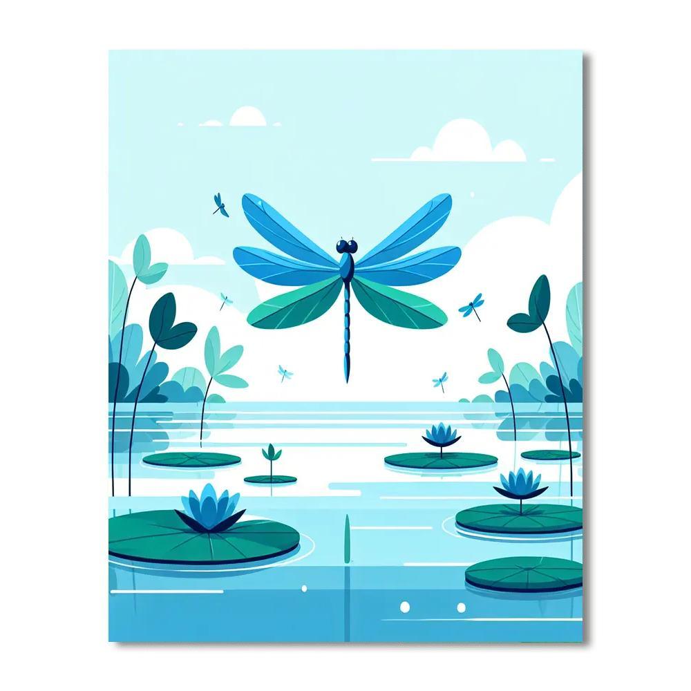 Dreamy Dragonfly Drift Paint By Color