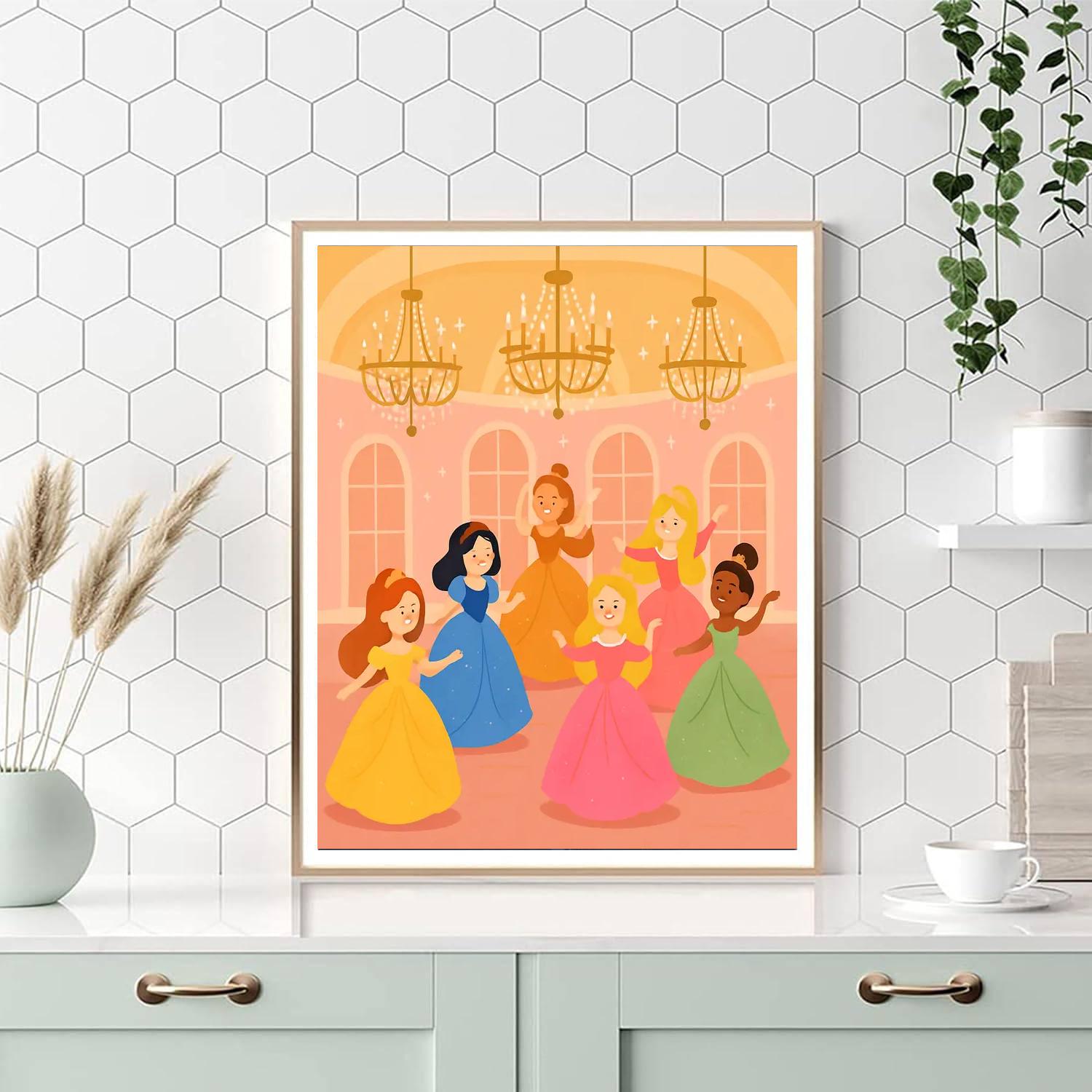 Princesses' Fairytale Ball Paint By Numbers Kits