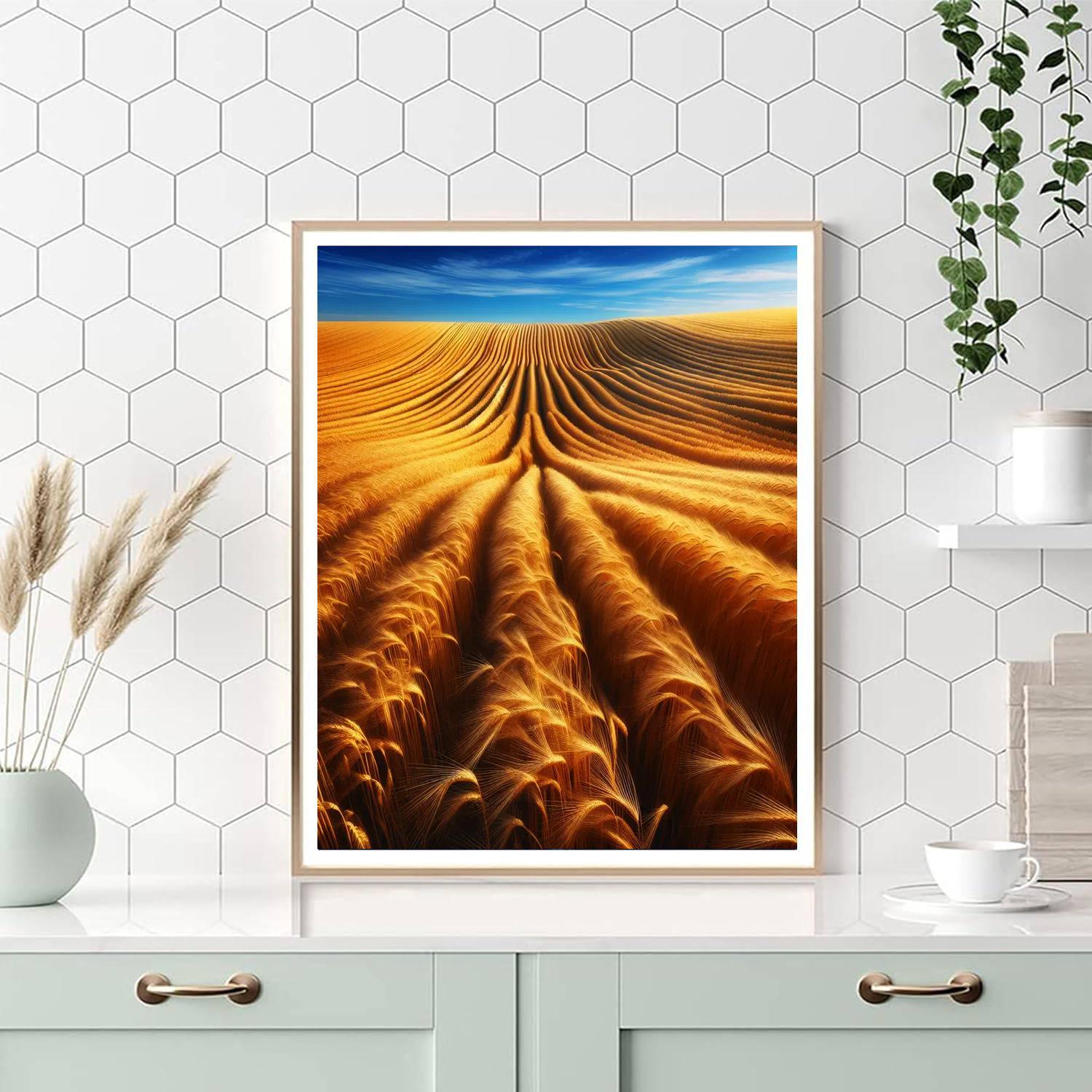 Summer Field Of Gold Paint By Numbers Art