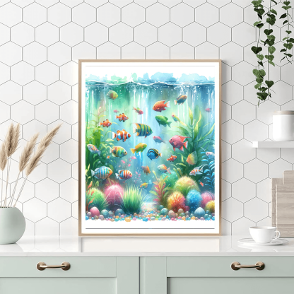 Bubbly Fish Tank Paint By Numbers Kits