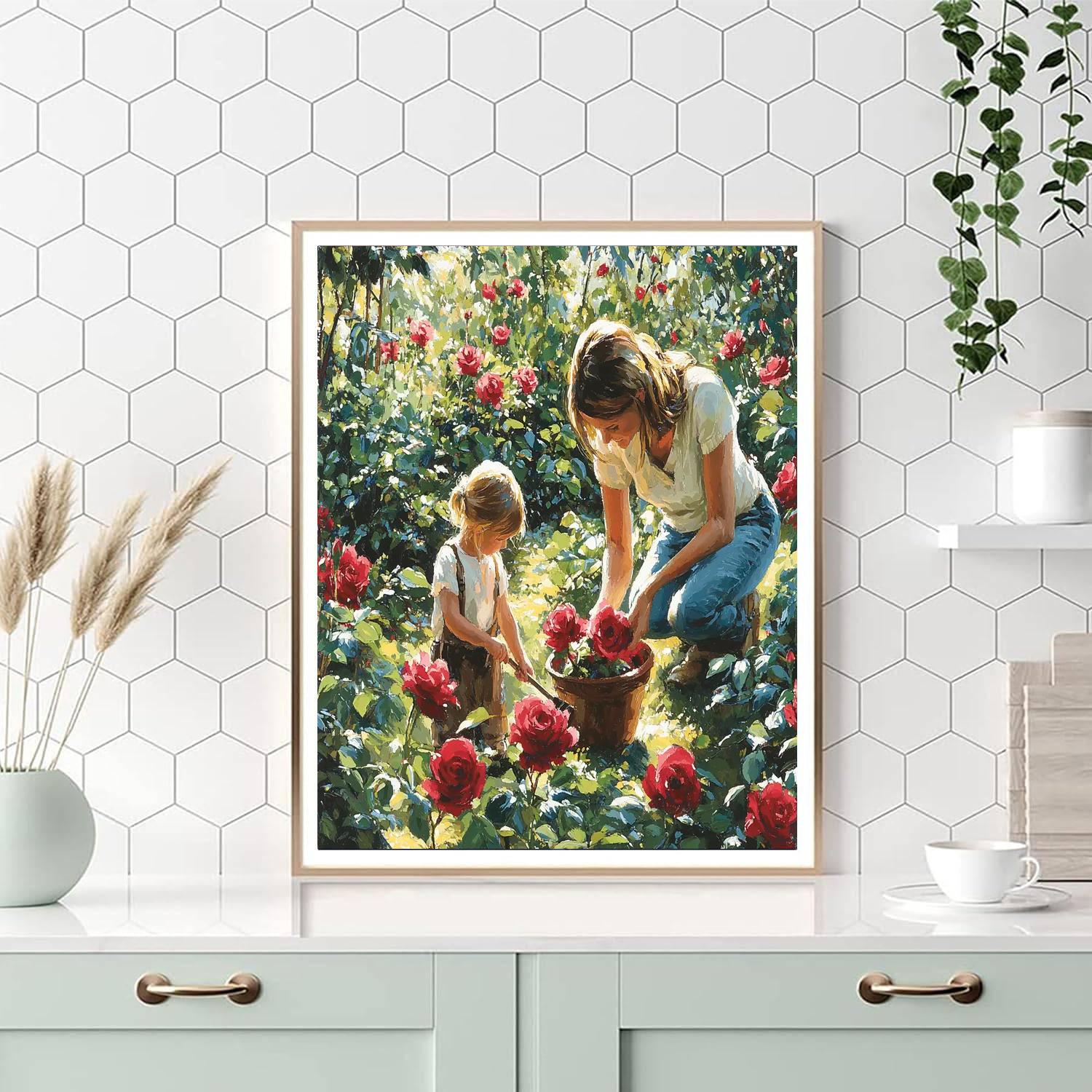 In The Garden's Embrace Paint By Number