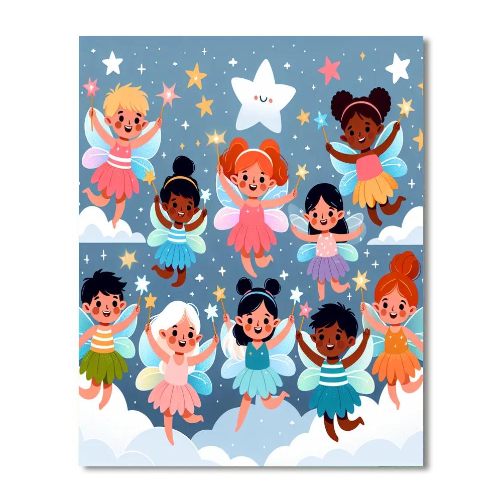 Magic Wands And Fairies Paint By Numbers Kits