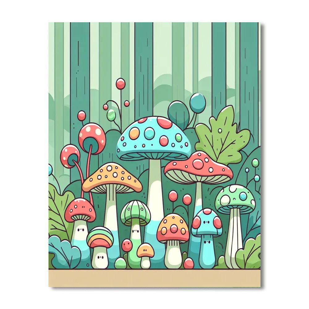 Funky Fungi Paint By Numbers Kits