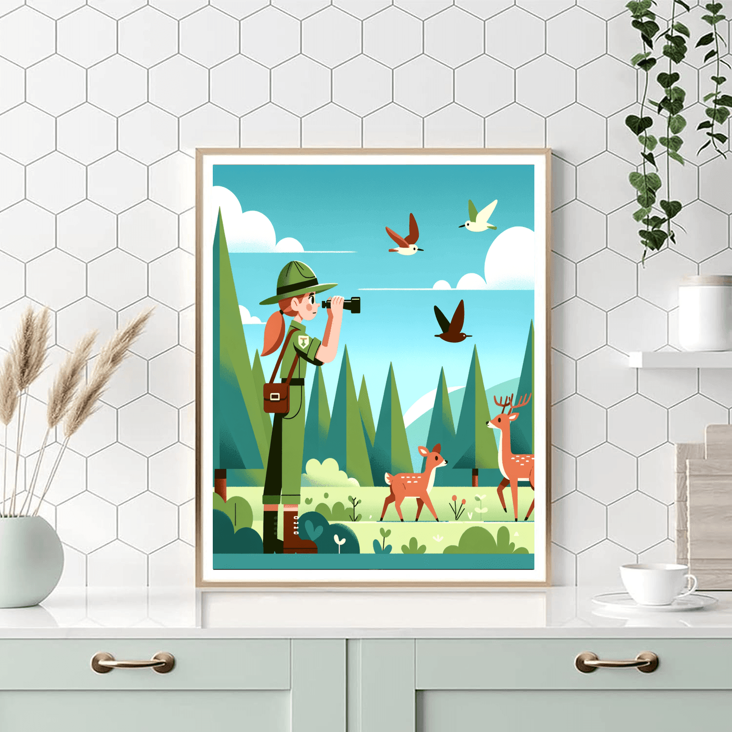 Forest Ranger's Discovery Paint By Numbers