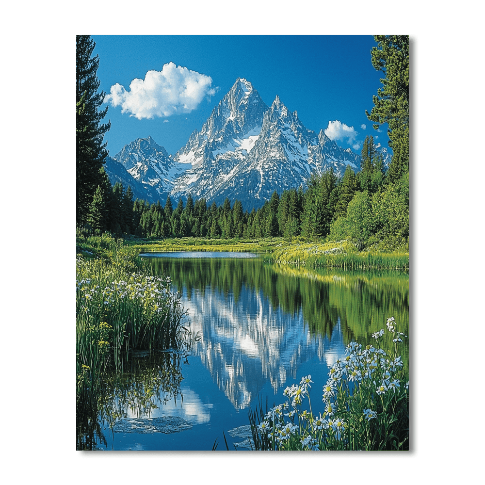 Grand Teton National Park - Wyoming DIY Paint By Numbers