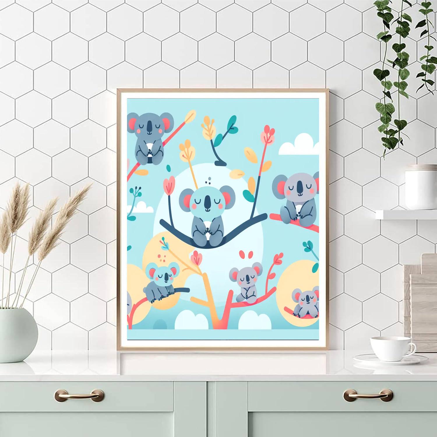 Koala Kaleidoscope Dream Paint By Numbers