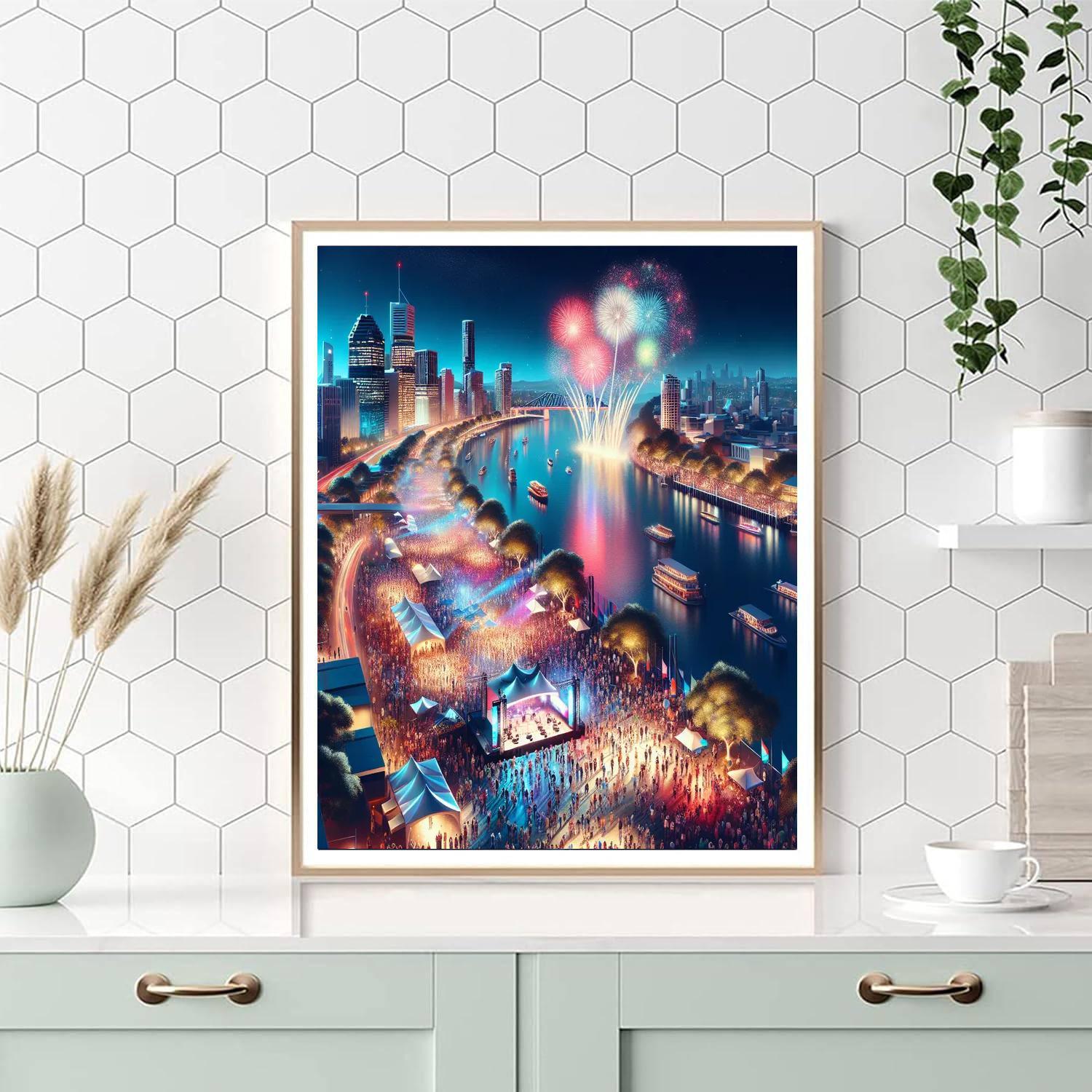 Brisbane Festival - Australia Numbered Painting Kits