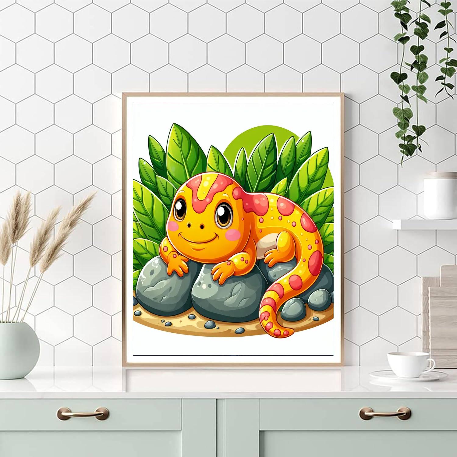 Adventurous Salamander Paint By Number