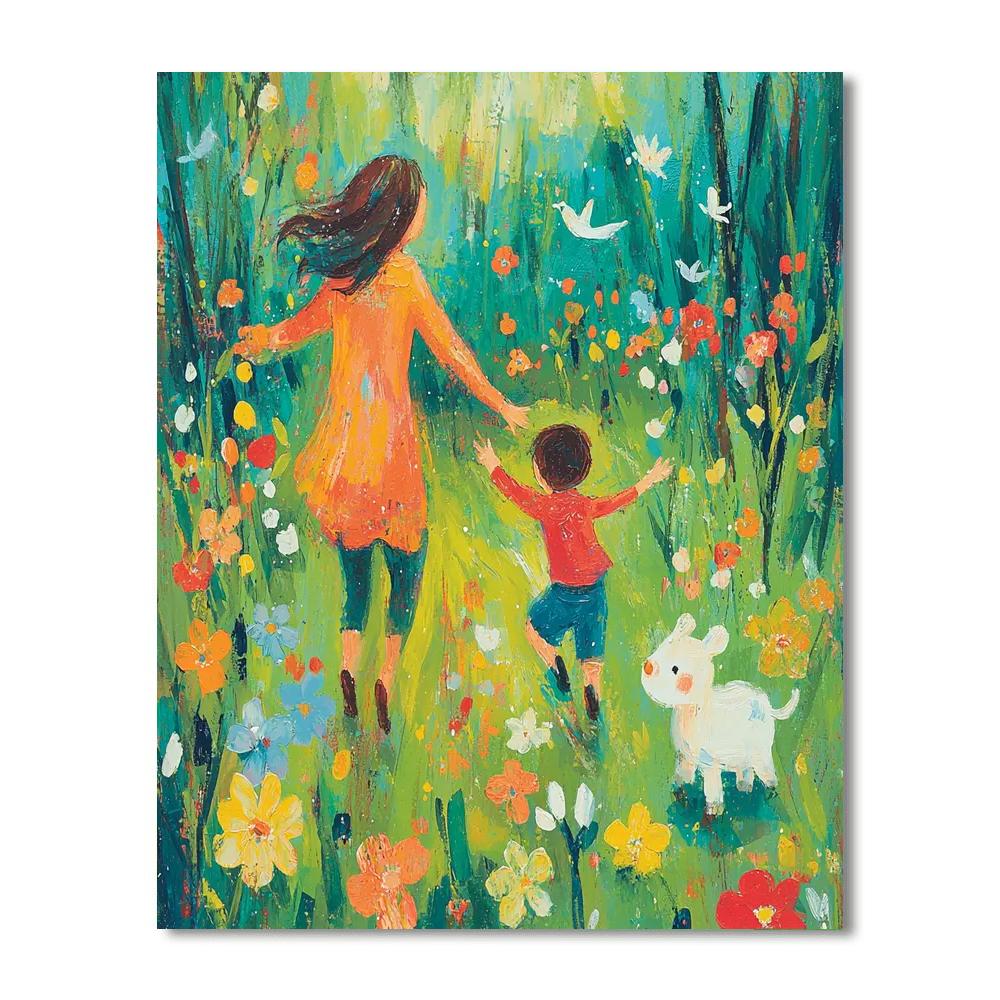 Love And Laughter In The Park Paint By Color