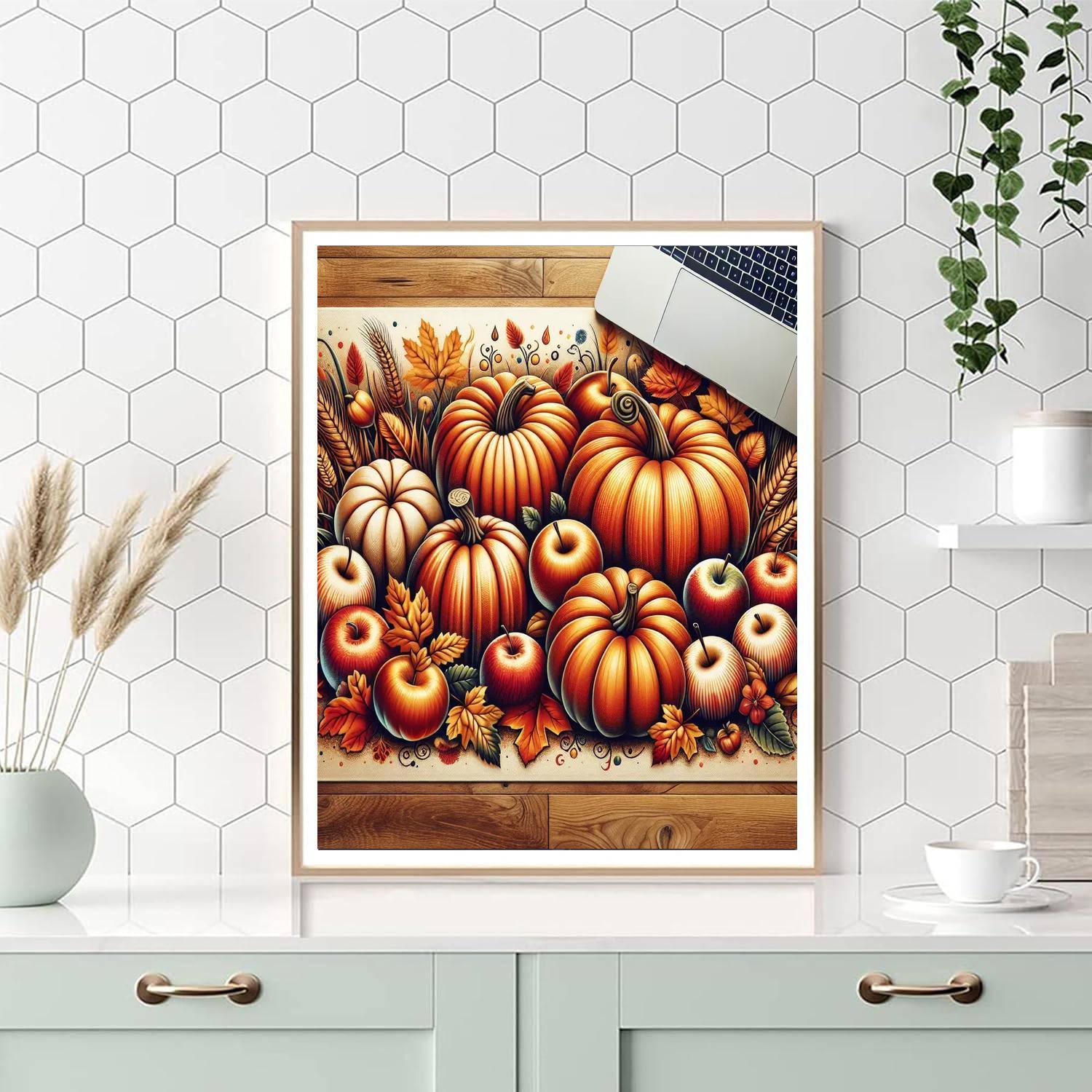Dazzling Autumn Harvest Numbered Painting Kits