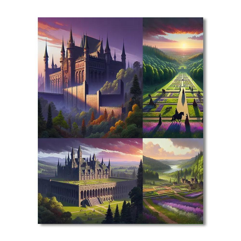 Castle Dreams Majesty Paint By Numbers