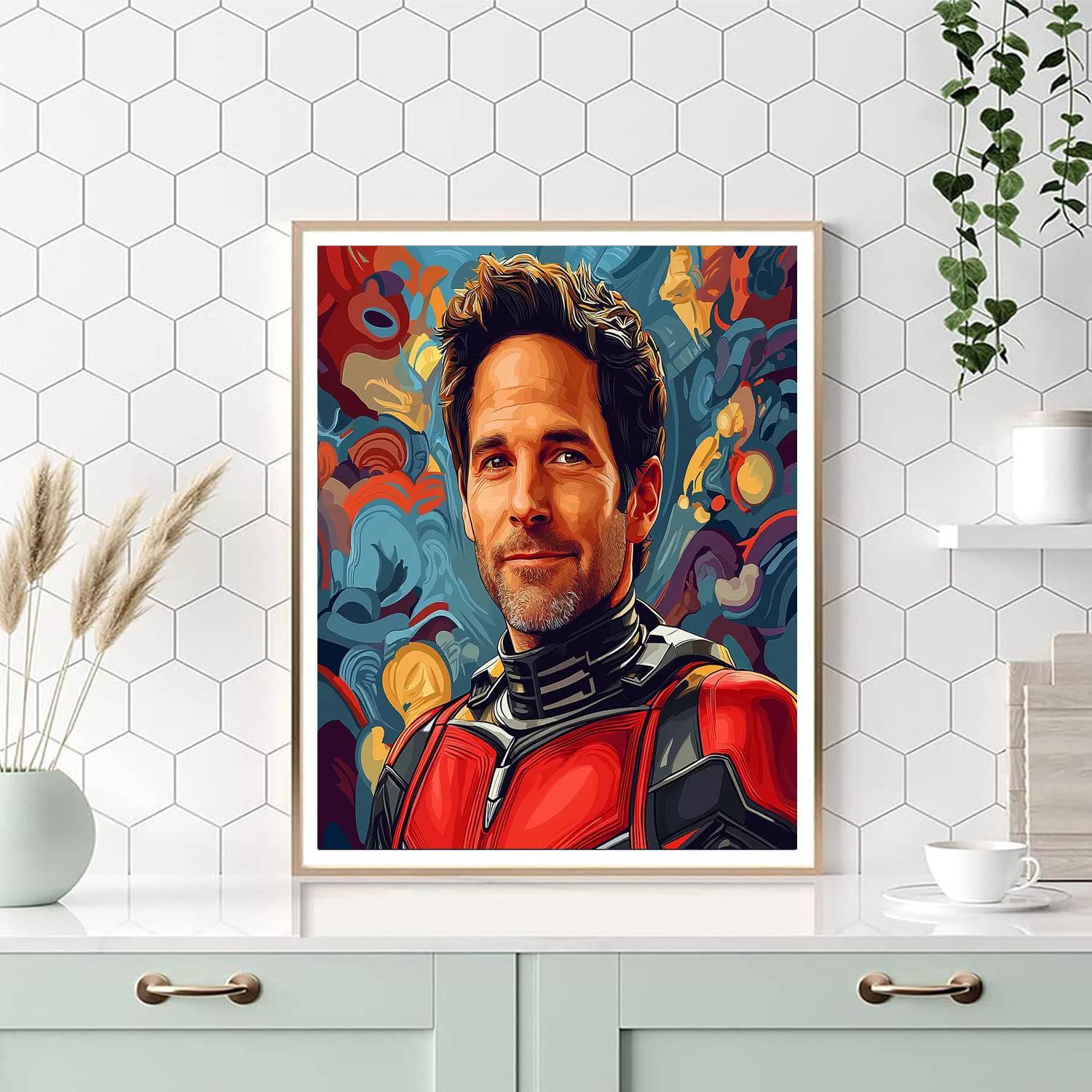 Paul Rudd: The Endearing Ant-man Among Us Numbered Painting Kits