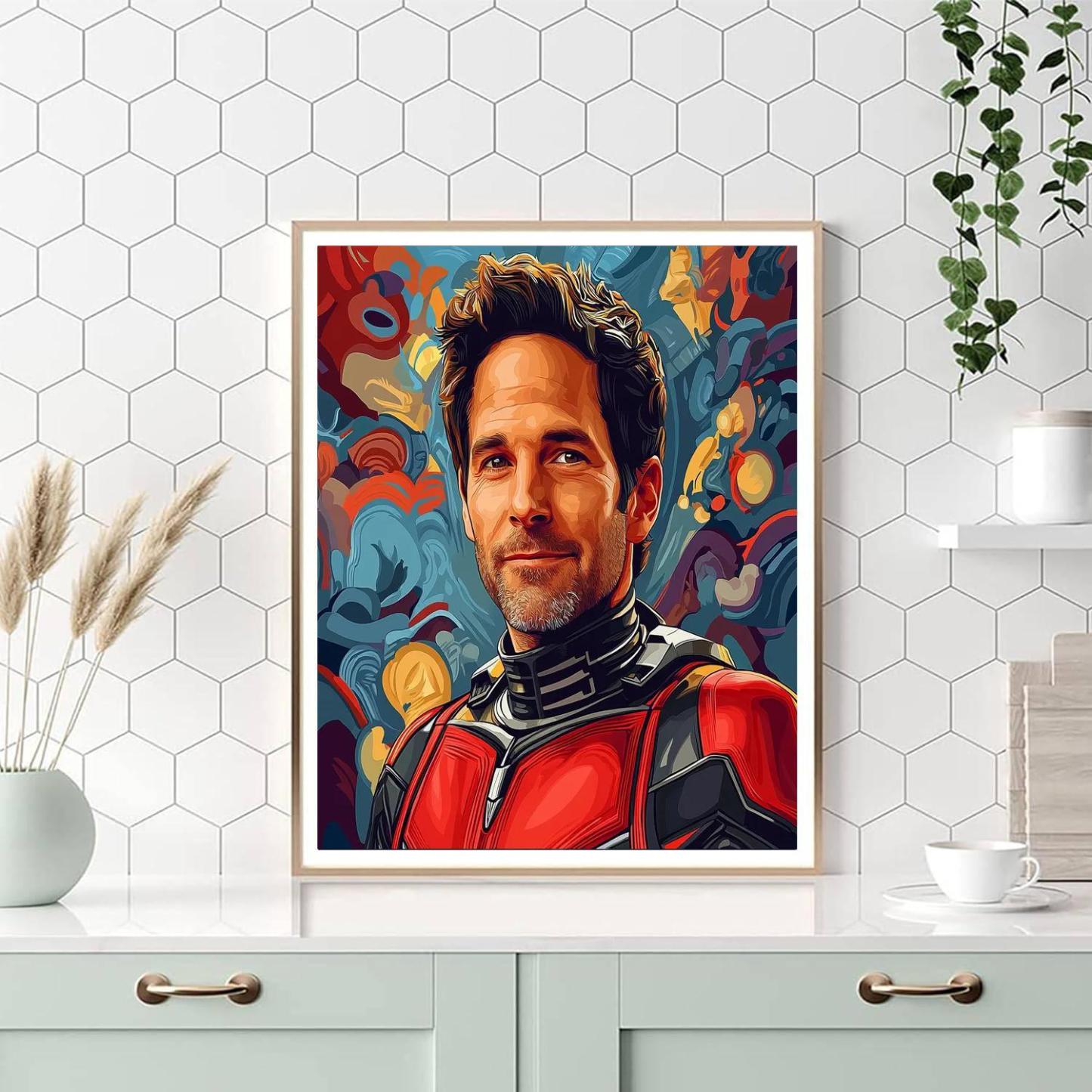 Paul Rudd: The Endearing Ant-man Among Us Numbered Painting Kits
