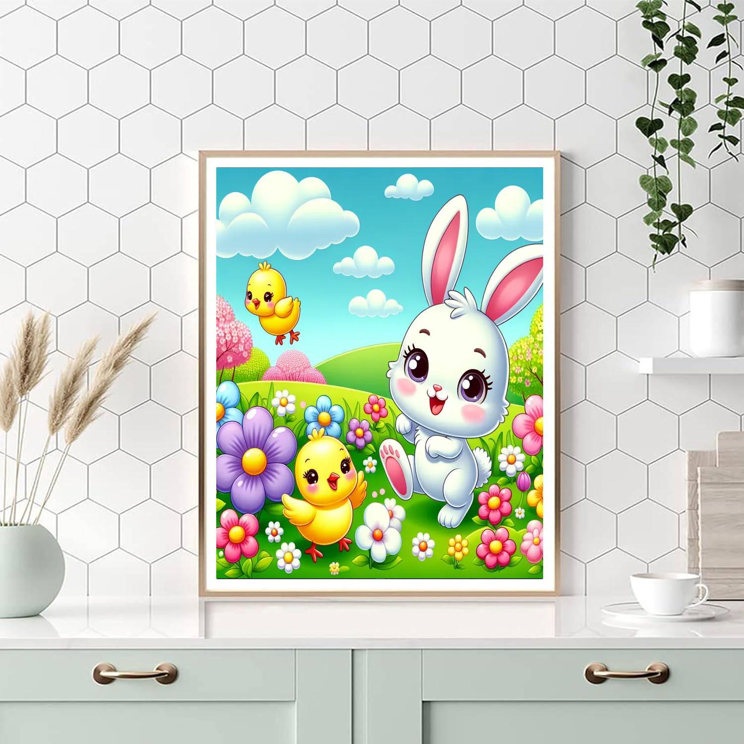 Bouncing Bunnies And Friends Paint By Number