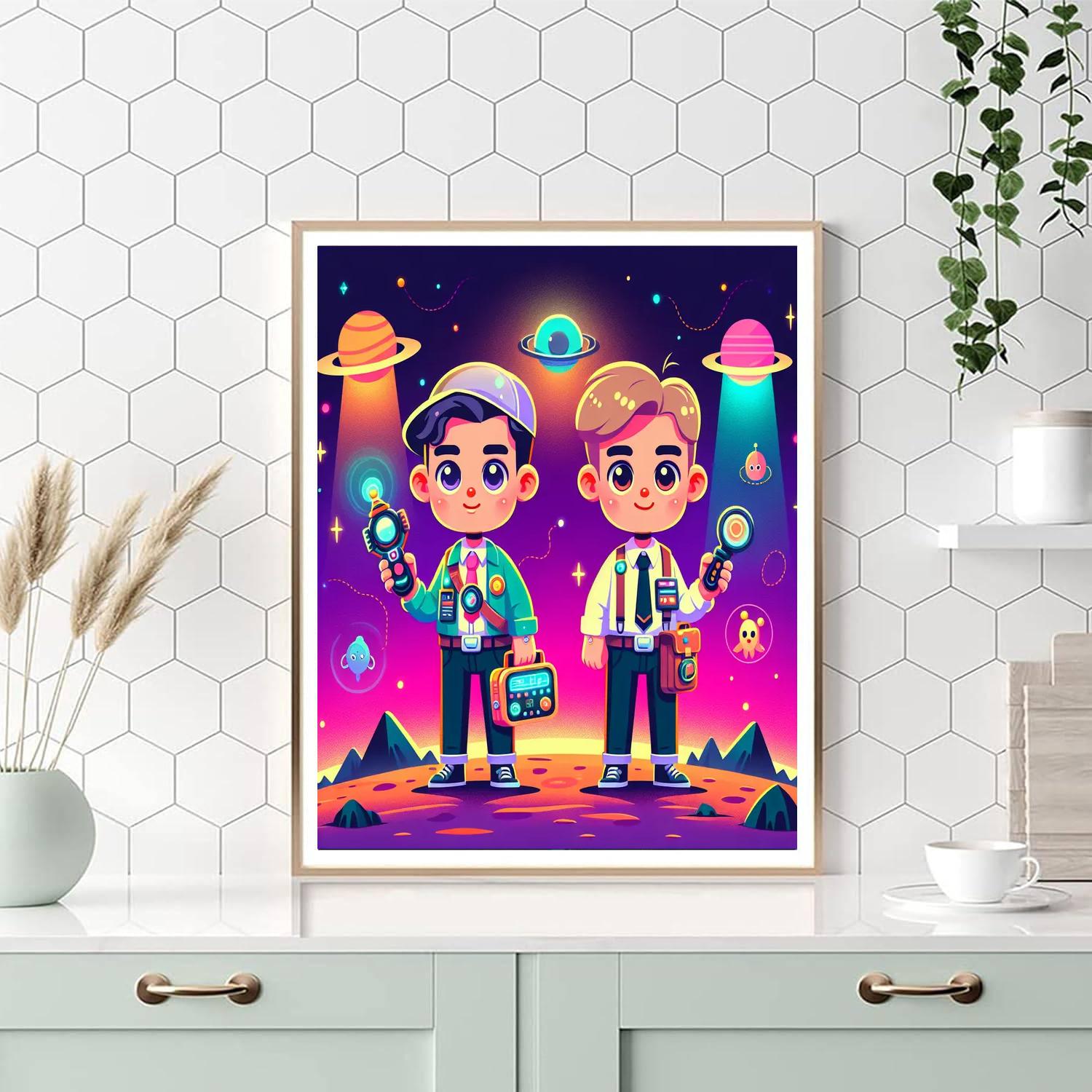 Cosmic Detective Numbered Painting Kits