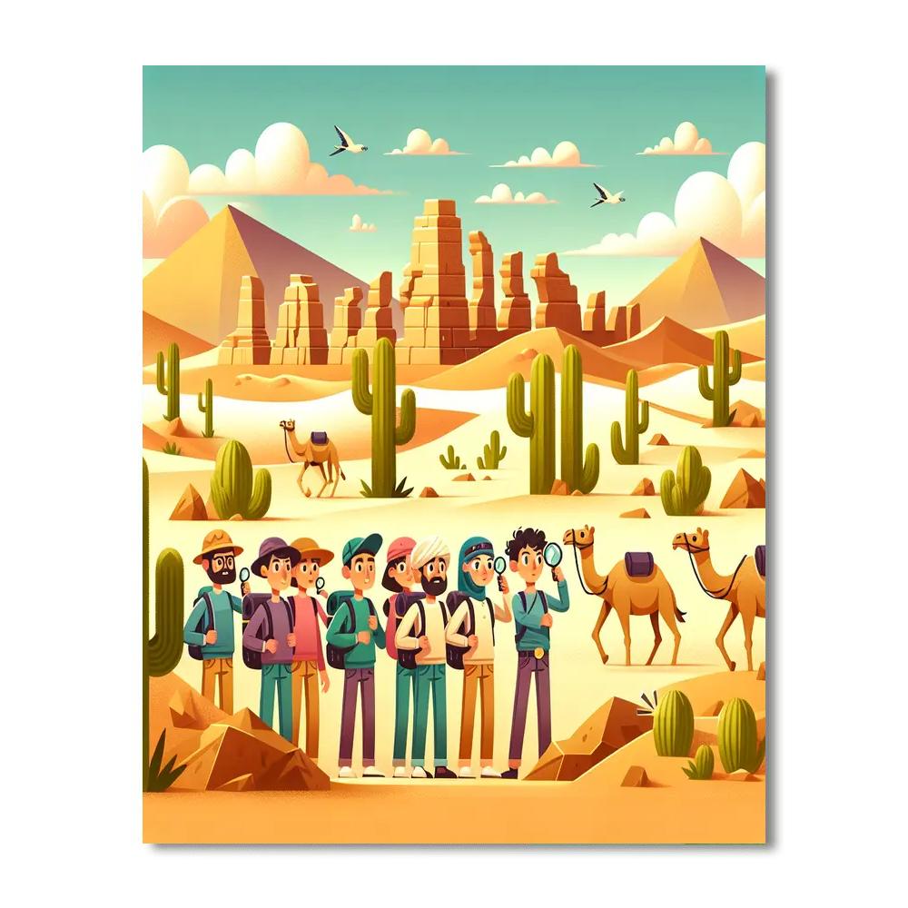 Desert Mirage Mysteries Numbered Painting Kits