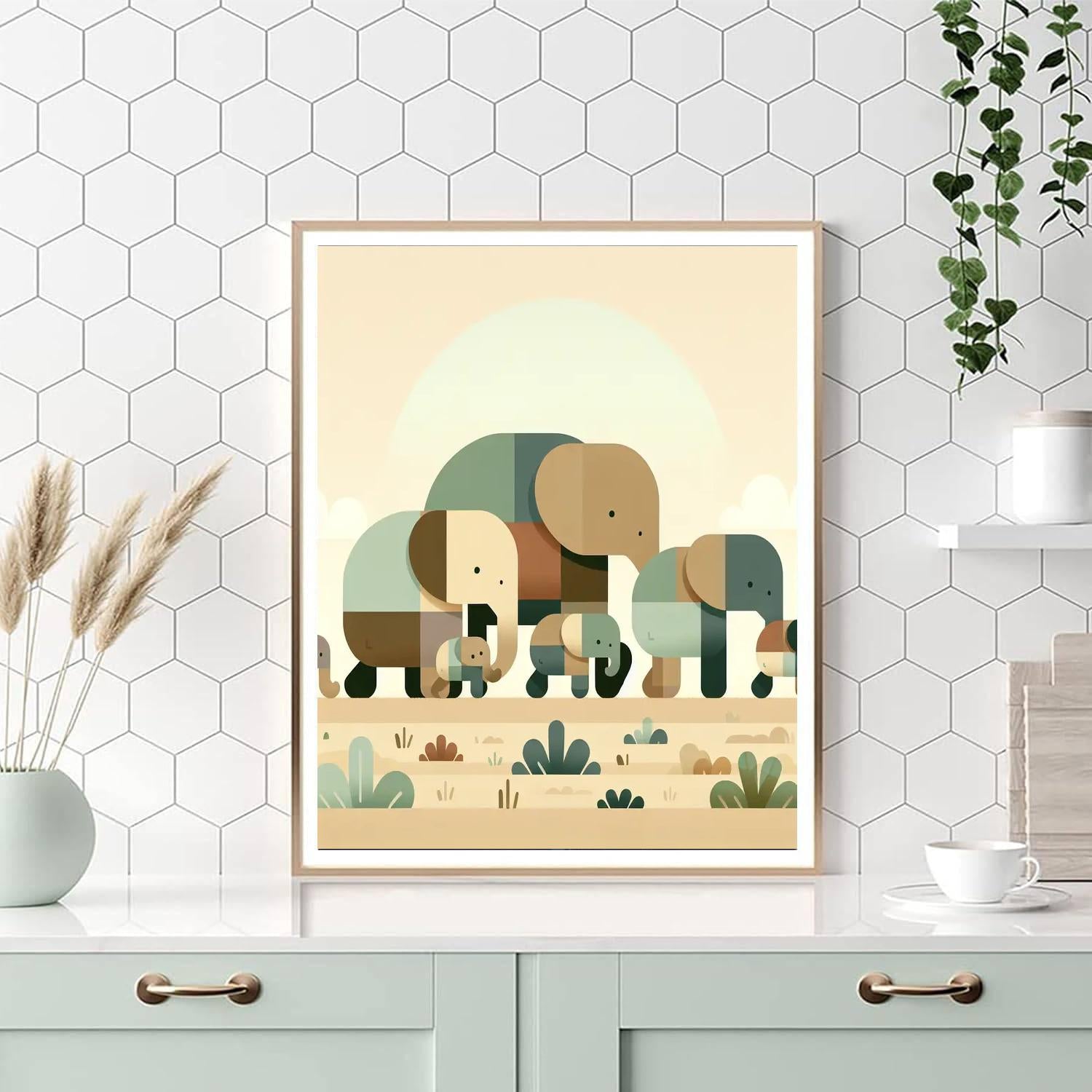 Enchanting Elephants Painting By Numbers Kit