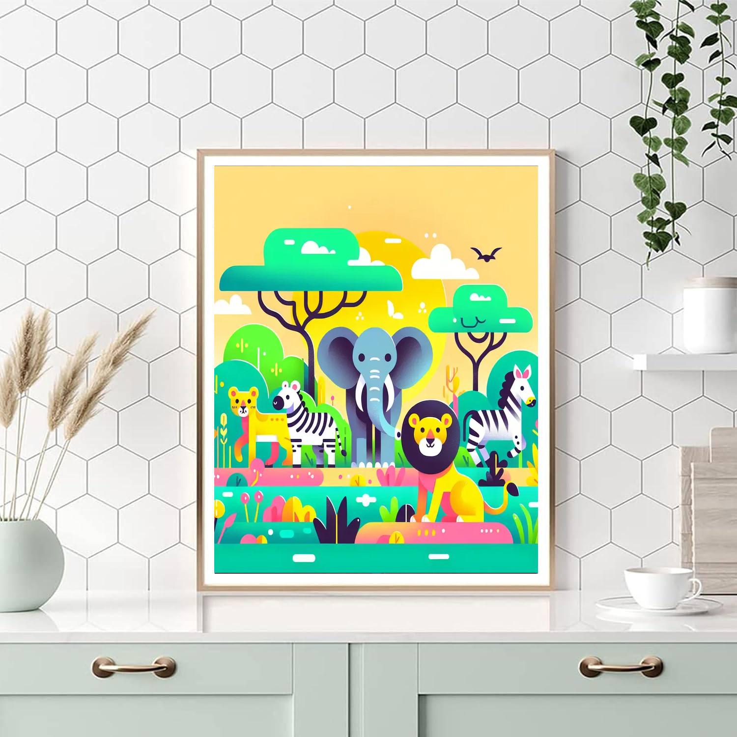 Safari Animal Discovery Paint By Numbers