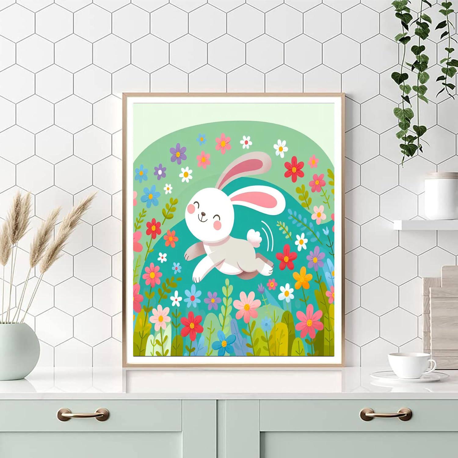 Bunny's Meadow Adventure Painting Number Kit
