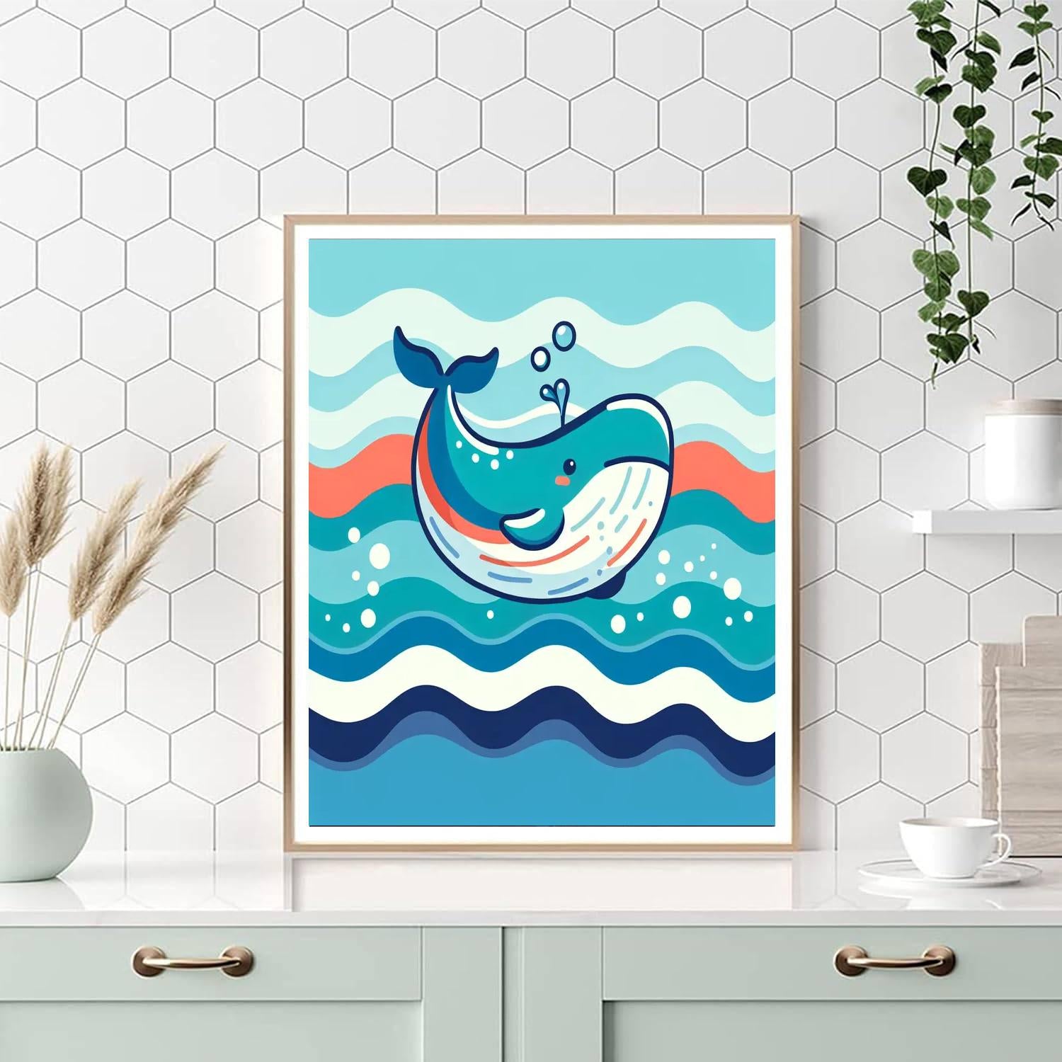 Whale Watching Paint By Numbers