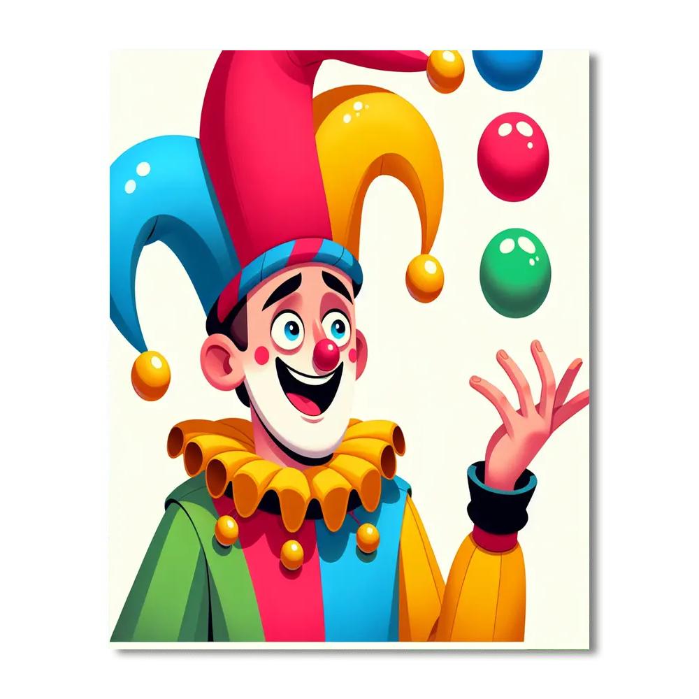 Joyous Jester Paint By Numbers Art