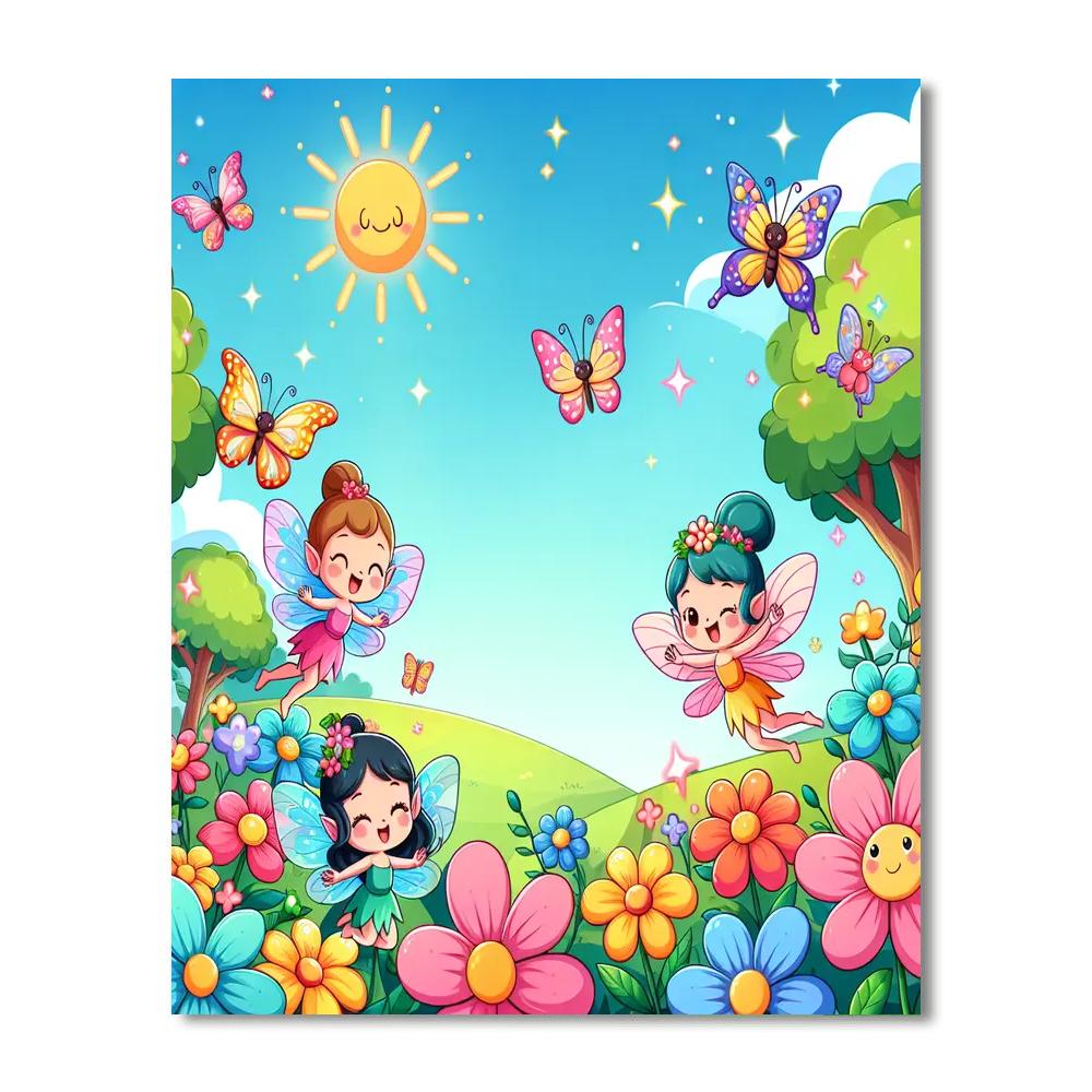 Frolicking In Fairyland Paint By Number