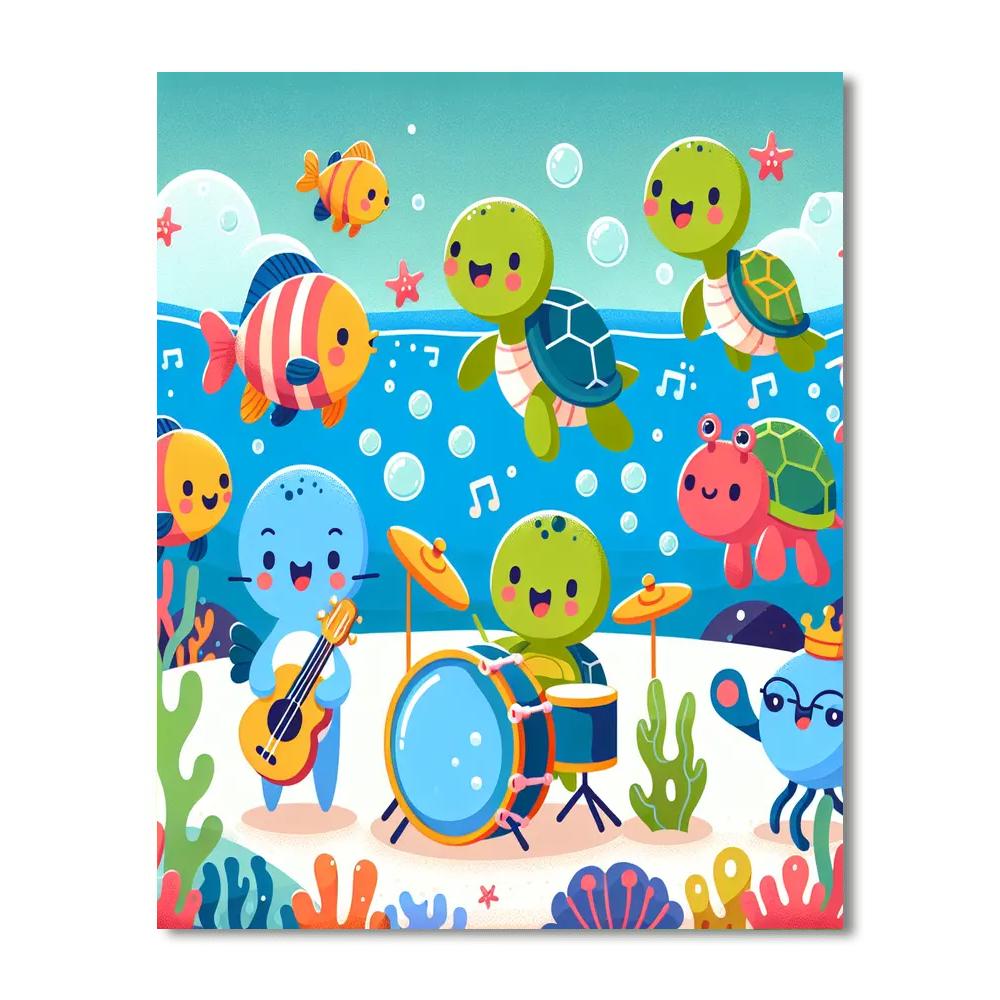 Joyous Sea Life Symphony Paint By Numbers Kits