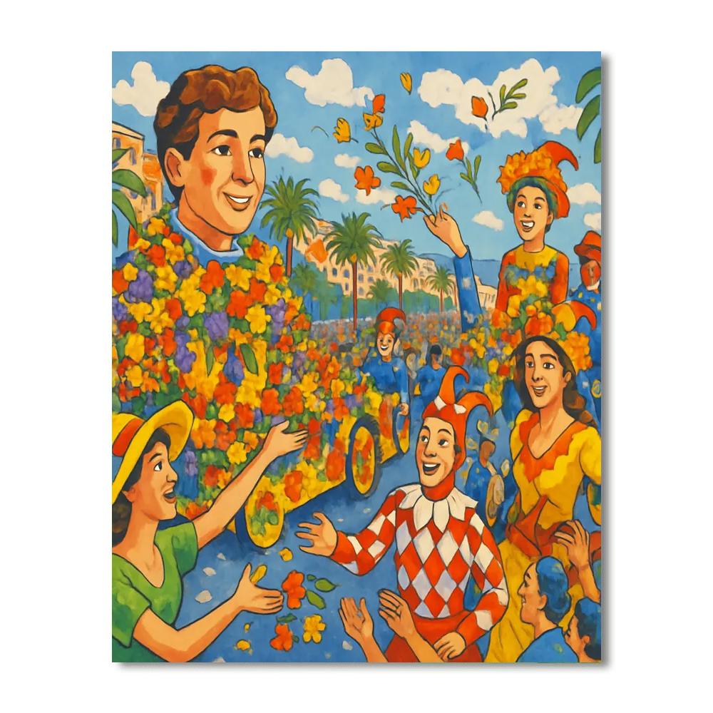 Carnival De Nice - France Painting By Numbers Kit