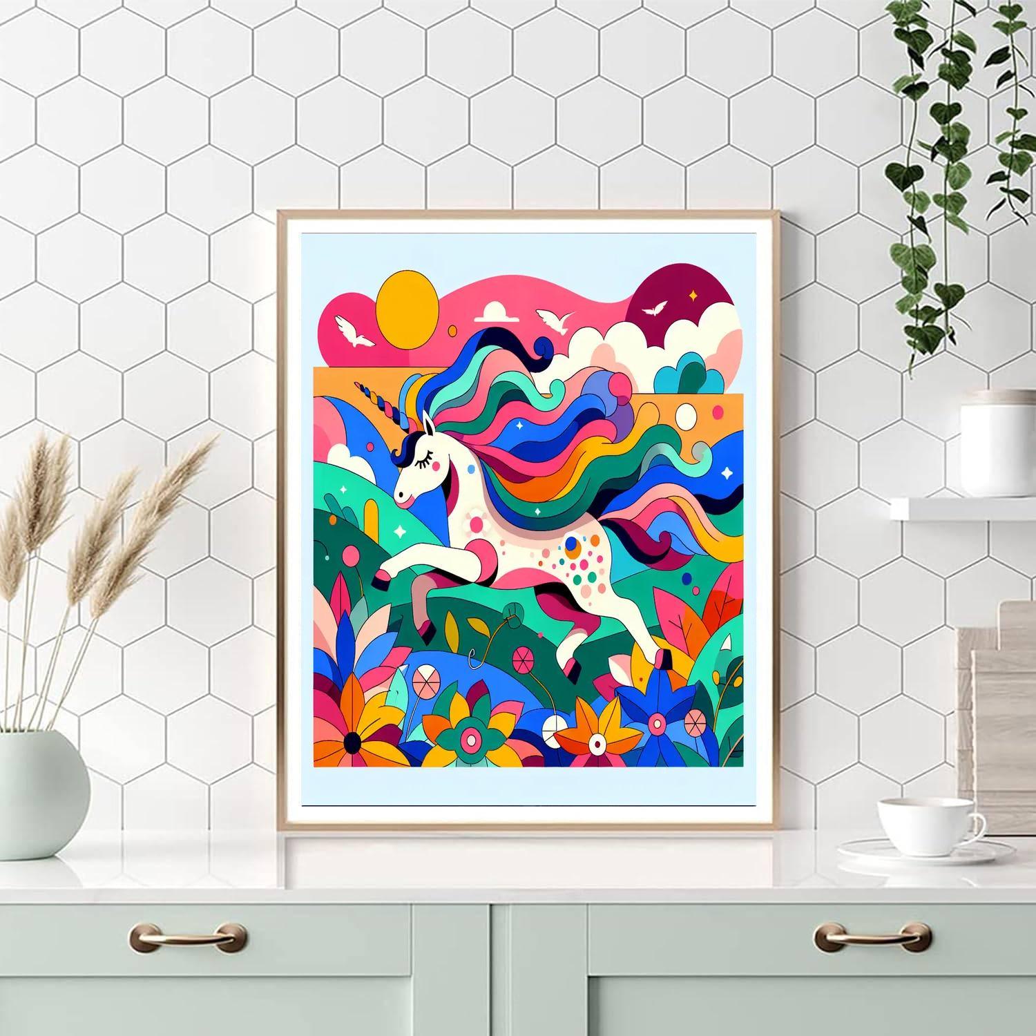 Mystic Unicorn Valley Paint By Number