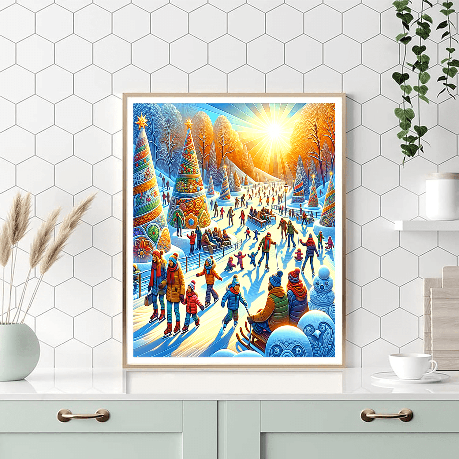 Wonders Of Winter Festival Painting By Numbers Kit