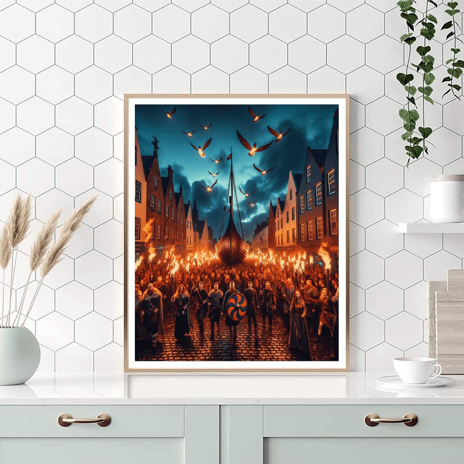 Up Helly Aa Fire Festival - Lerwick, Scotland DIY Paint By Numbers