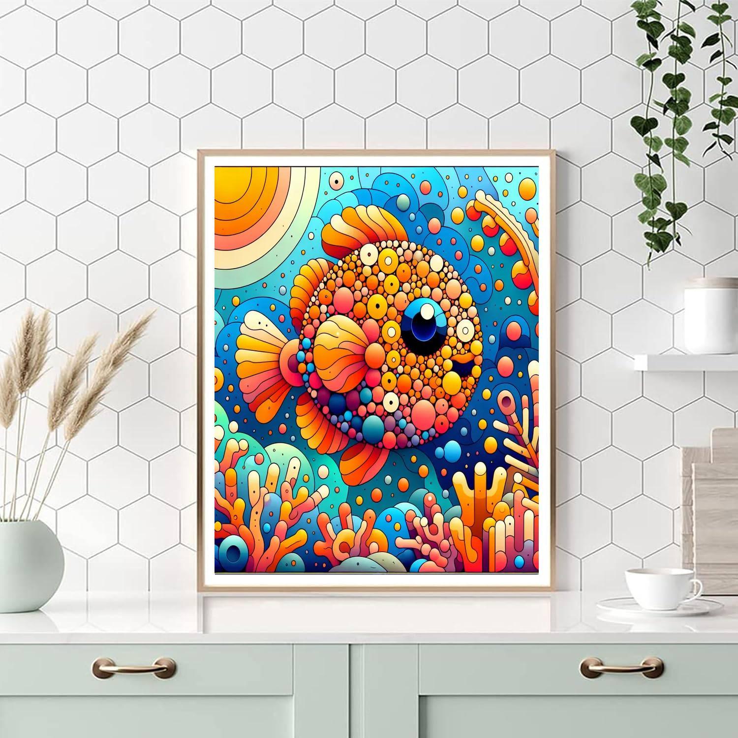 Lively Fish Paint By Color
