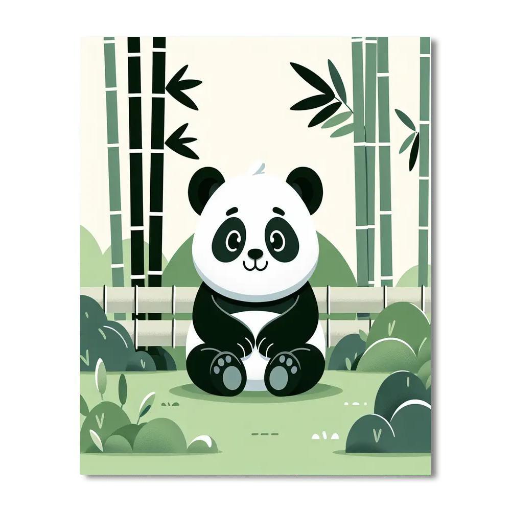 Panda Garden Harmony Paint By Numbers