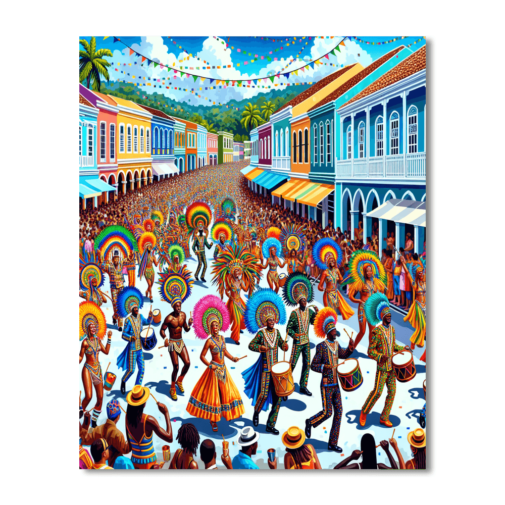 Junkanoo - Bahamas Paint By Color
