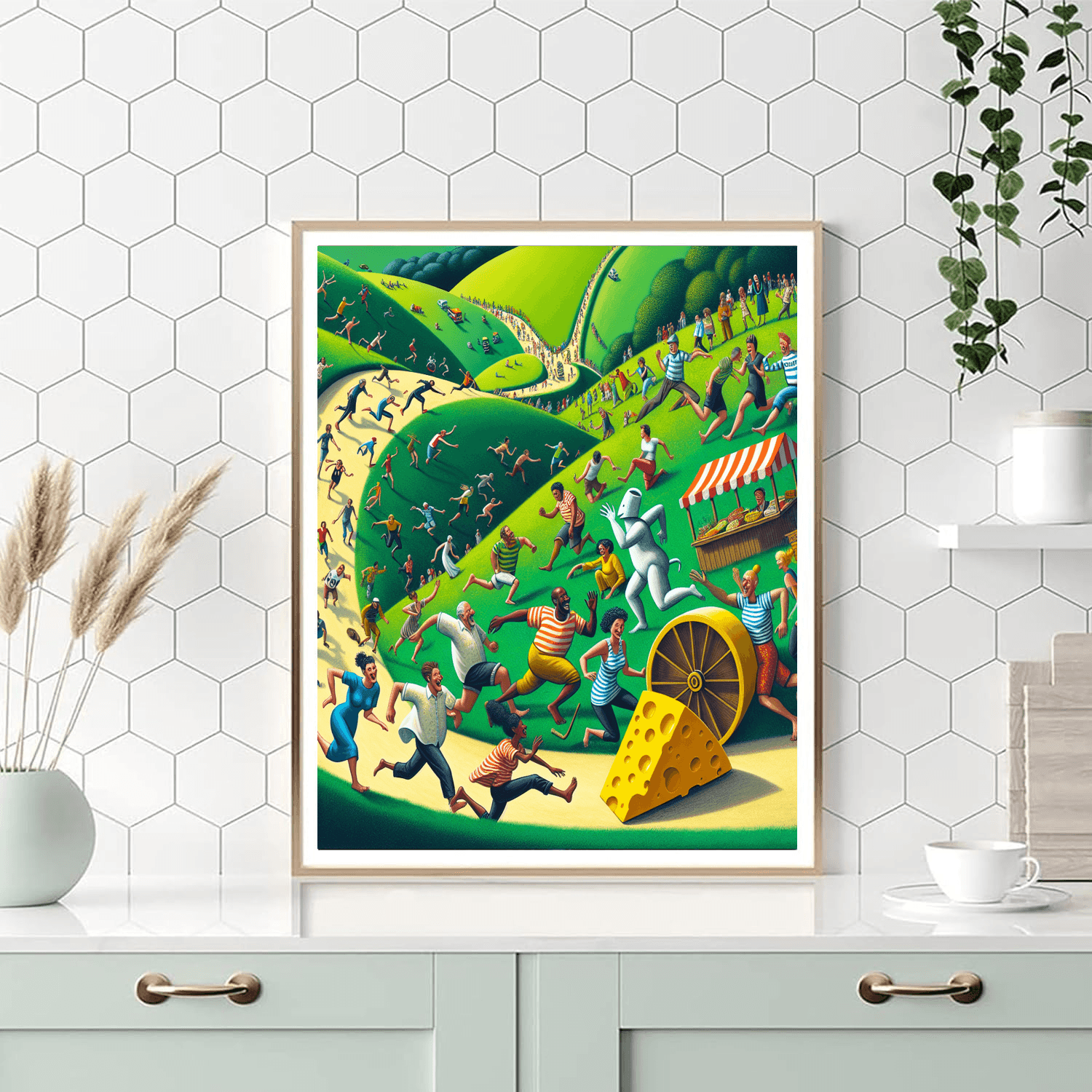 Cheese Rolling Festival - Gloucestershire, England Number Painting