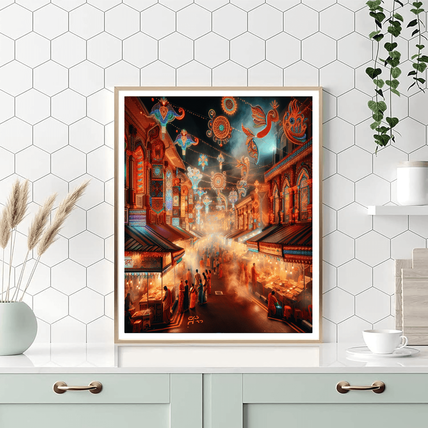 Diwali Light Festival - Singapore Number Painting