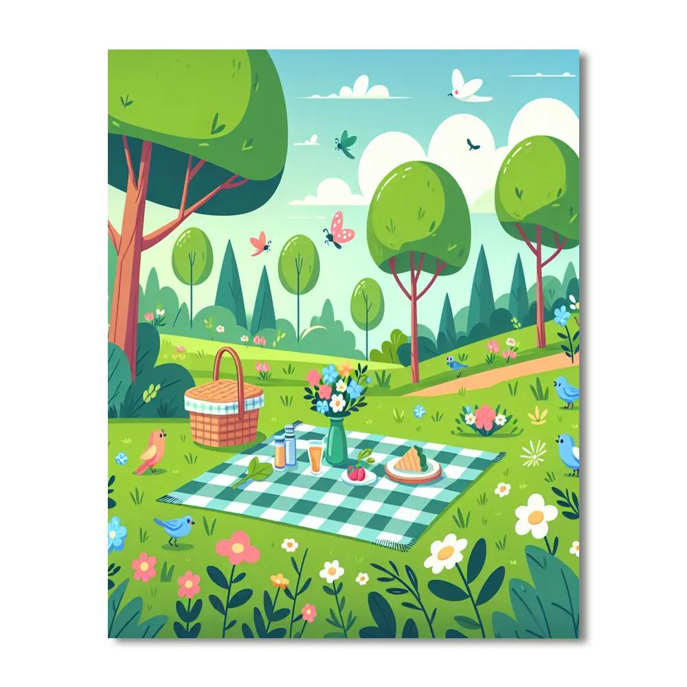 Secret Garden Picnic Paint By Numbers Kits