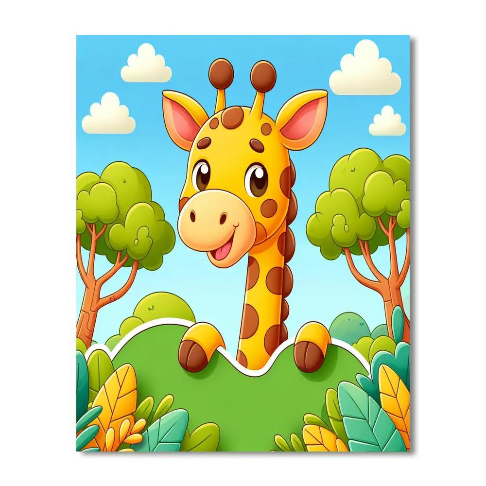 Adventurous Giraffe DIY Paint By Numbers