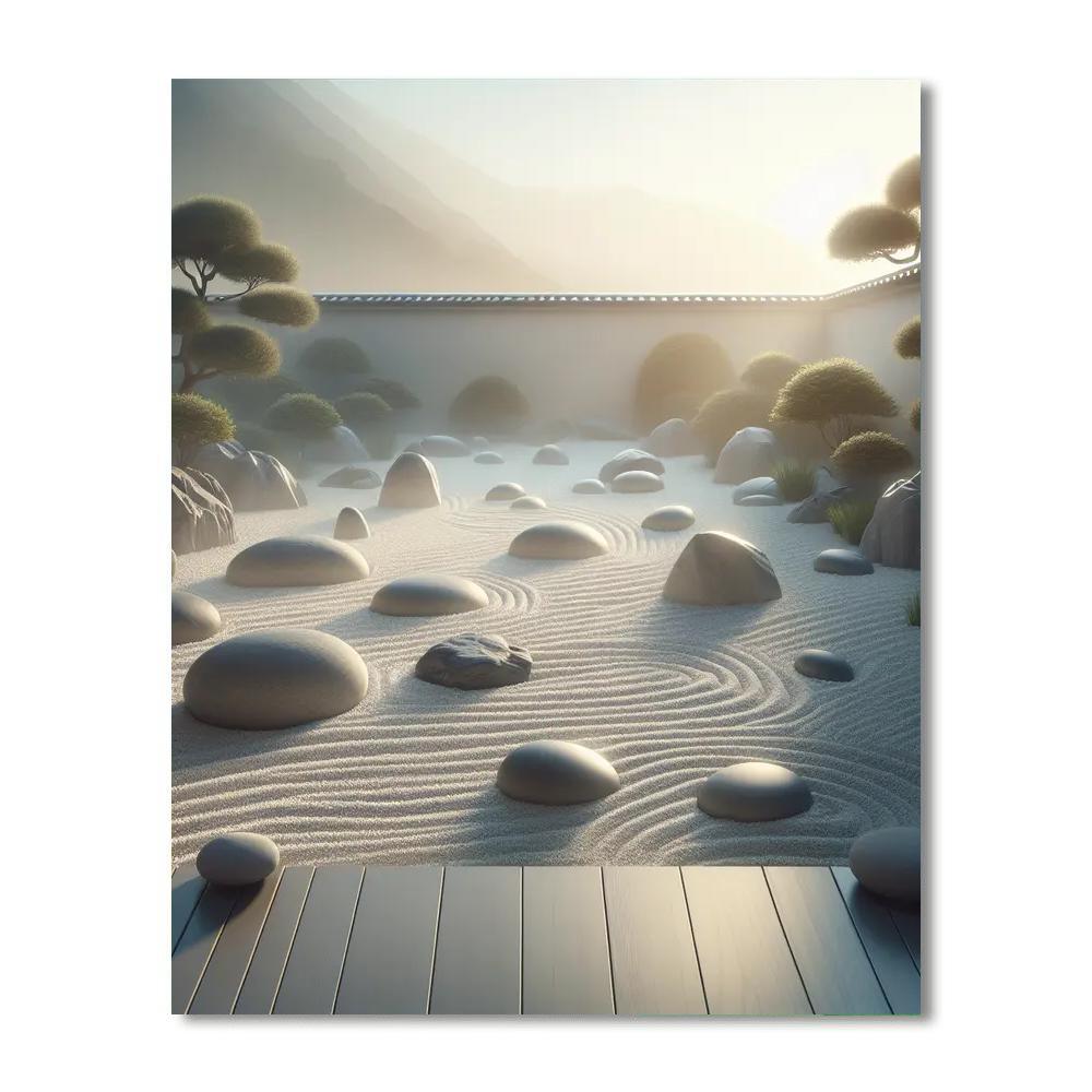 Zen Pebble Pathway Paint By Number