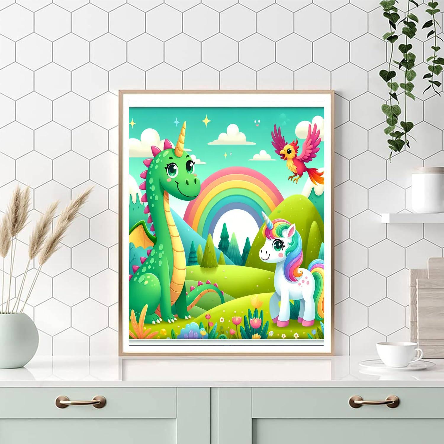 Mythical Creatures Academy Number Painting