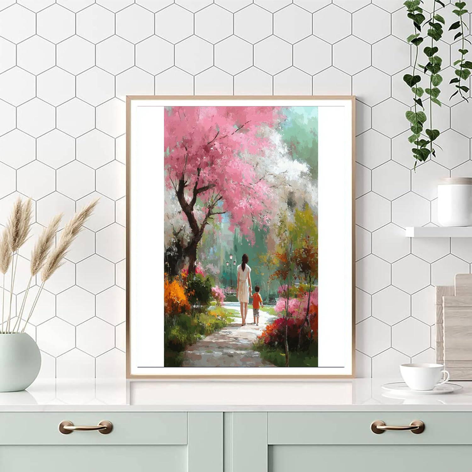 A Walk Through The Blossoms Paint By Numbers Kits