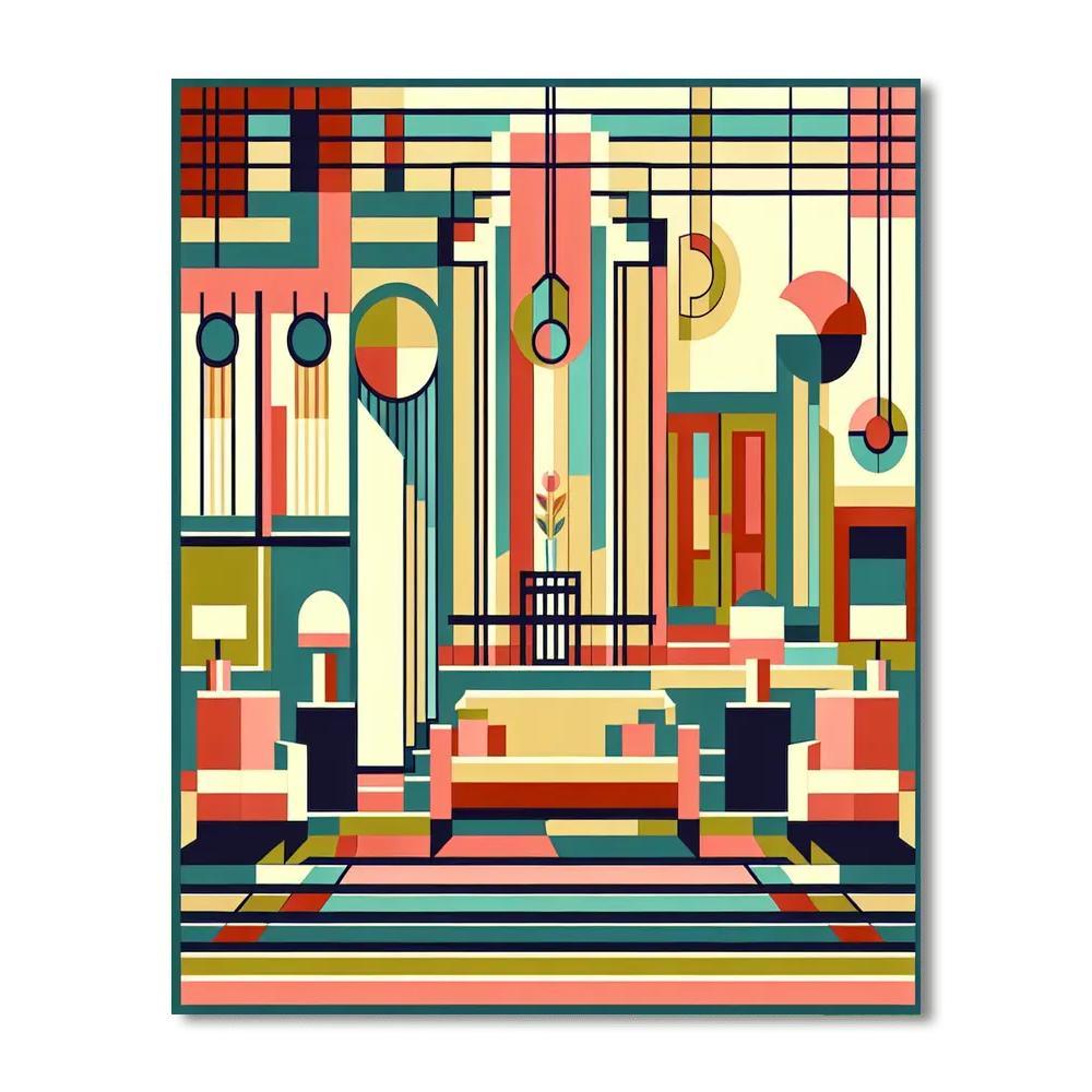 Art Deco Wonderland Numbered Painting Kits