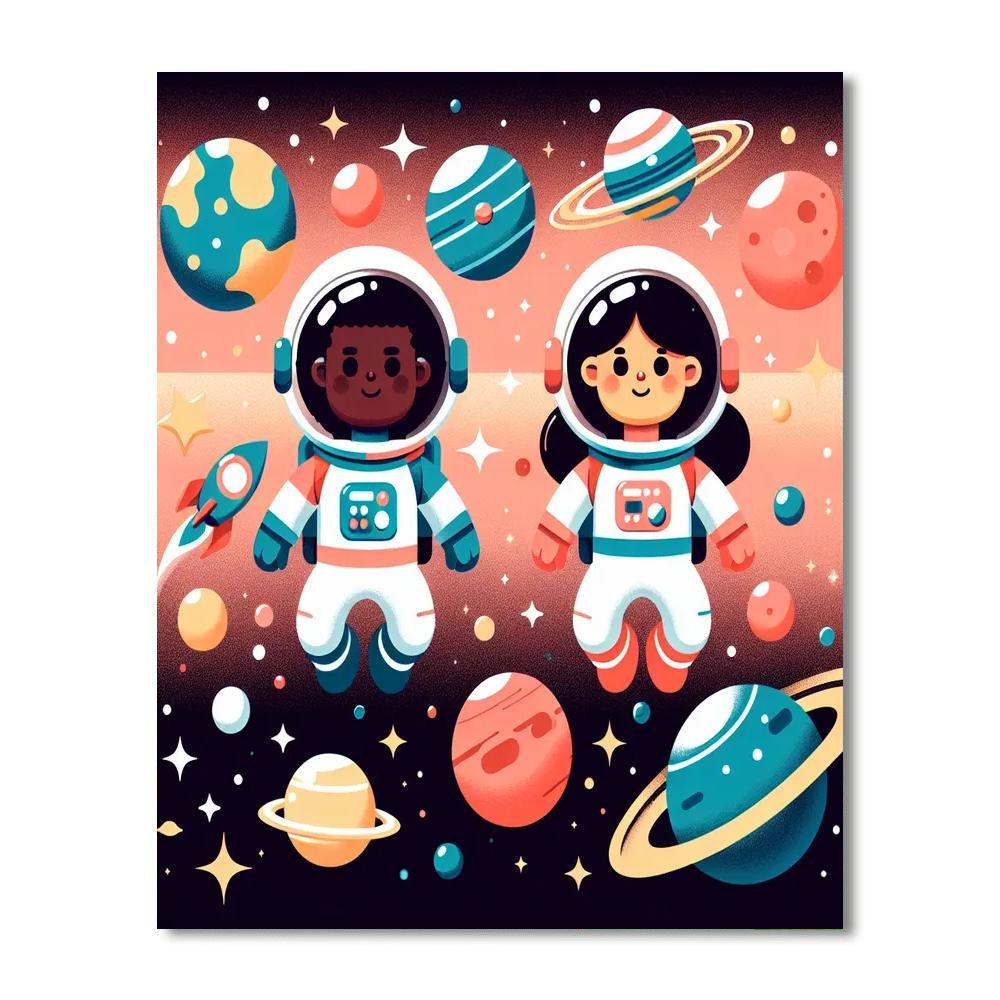 Space Explorers Mission Paint By Color