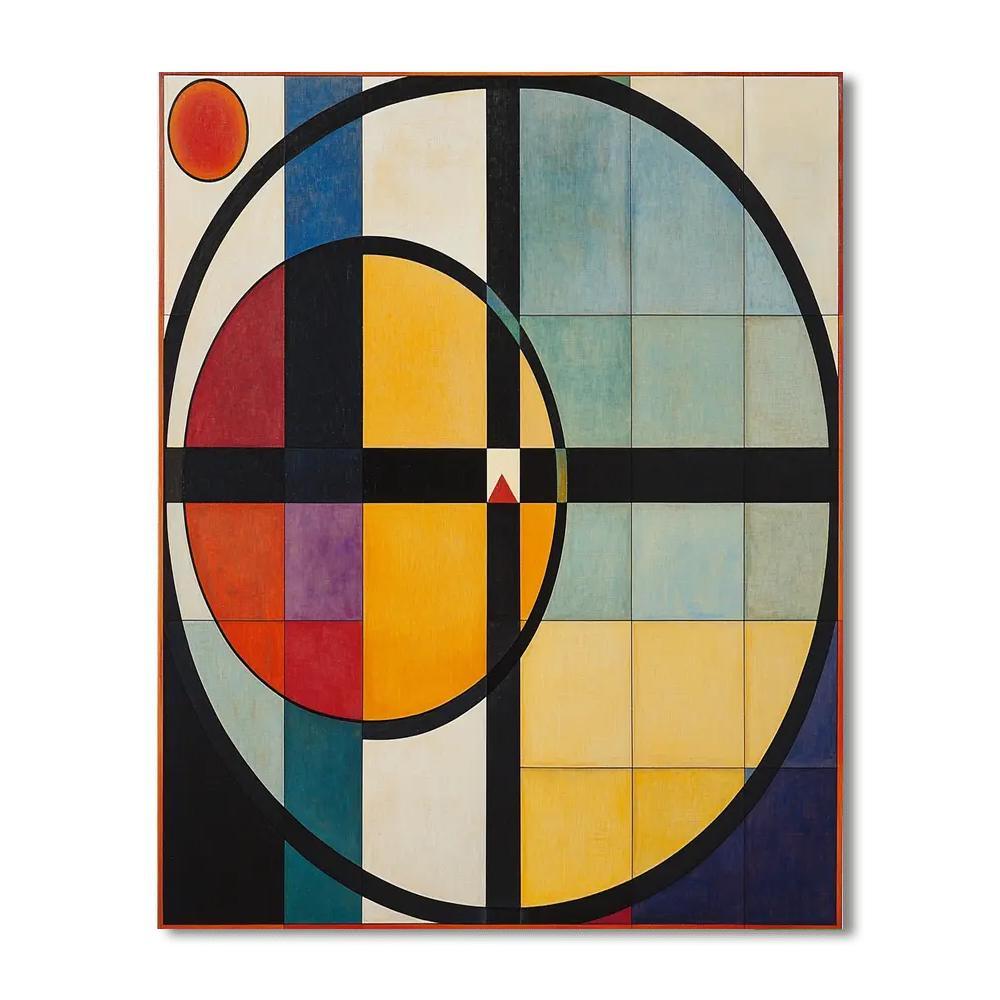 Kazimir Malevich Inspired Harmony In Geometry  Numbered Painting Kits