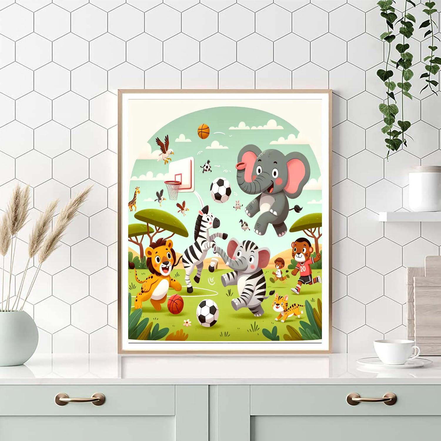 Sporty Safari Painting Number Kit